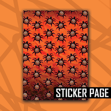 Load image into Gallery viewer, Halloweenie 26 Disco Spider Sticker/Paper Page