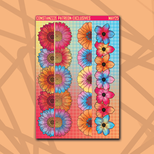 Load image into Gallery viewer, 318 Florals Strips Deco Sticker Sheets
