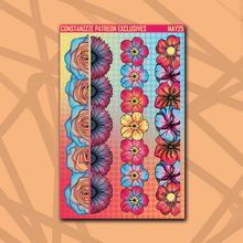 Load image into Gallery viewer, 318 Florals Strips Deco Sticker Sheets