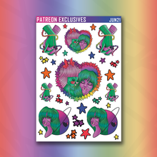 Load image into Gallery viewer, Galaxy Love Deco Sticker Sheets