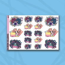 Load image into Gallery viewer, Gamer Girlz Box, Chibi, and Block Deco Sticker Sheets