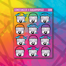 Load image into Gallery viewer, White Bucket Sticker Sheet