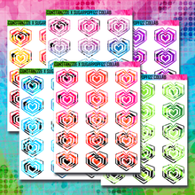 Load image into Gallery viewer, Girl Gang Hearts Sticker Sheet