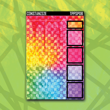 Load image into Gallery viewer, Rainbow Glitter Checker Pattern Deco Boxes (choose your size)