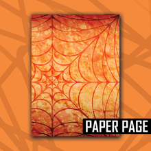 Load image into Gallery viewer, Halloweenie 26 Glitter Spider Web Sticker/Paper Page