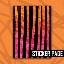 Load image into Gallery viewer, Halloweenie 26 Stripe Sticker/Paper Page