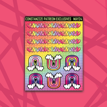 Load image into Gallery viewer, Pride Meow Meow Deco+ Sticker Sheets