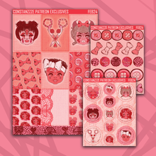 Load image into Gallery viewer, Dollies and Doilies Deco Box+ Sticker Sheets