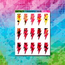 Load image into Gallery viewer, Girl Gang Lightning Bolt Sticker Sheet