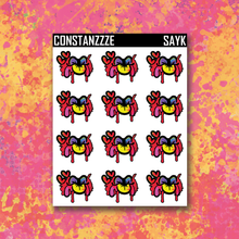 Load image into Gallery viewer, Spooky All Year Bloody Kiss Sticker Sheet