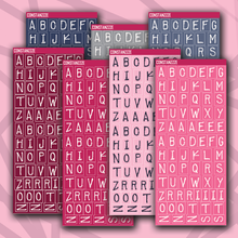 Load image into Gallery viewer, CPC Label Letter Sticker Sheet