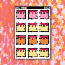 Load image into Gallery viewer, 318 Drippy Stitched Box Sticker Sheet Box Sticker Sheet