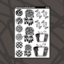 Load image into Gallery viewer, Inktober Deco Sticker Sheets