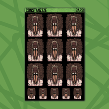 Load image into Gallery viewer, Blackout Scary Barb Sticker Sheet