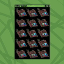 Load image into Gallery viewer, Blackout Beetle 🧃 Book Sticker Sheet