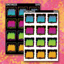 Load image into Gallery viewer, Spooky All Year Drippy Box Sticker Sheet