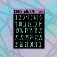 Load image into Gallery viewer, Pastel Large Number Sticker Sheet (choose your color)