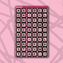 Load image into Gallery viewer, CPC Jumbo Bead Letter Sticker Sheet