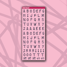 Load image into Gallery viewer, CPC Label Letter Sticker Sheet