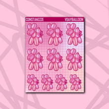 Load image into Gallery viewer, Valentine Balloon Dog Sticker Sheet