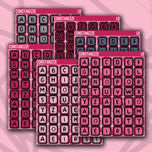 Load image into Gallery viewer, CPC Medium Bead Letter Sticker Sheet