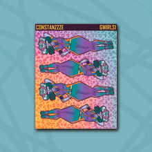 Load image into Gallery viewer, Race To Wild Racing Llama Babe Sticker Sheet