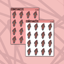 Load image into Gallery viewer, Fall Chibi (Medium Skin Tone) Sticker Sheet
