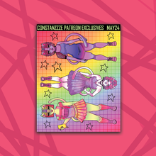 Load image into Gallery viewer, Pride Meow Meow Deco Sticker Sheets