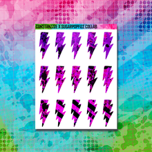 Load image into Gallery viewer, Girl Gang Lightning Bolt Sticker Sheet