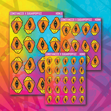 Load image into Gallery viewer, Honey Mustard Dipped Oracle Nugget Sticker Sheet