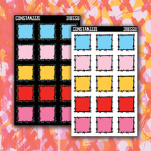 Load image into Gallery viewer, Small 318 Stitched Box Sticker Sheet