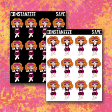 Load image into Gallery viewer, Spooky All Year Orange Hair Chibi Sticker Sheet