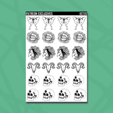 Load image into Gallery viewer, Plague Doctor 1.0 Deco Sticker Sheets
