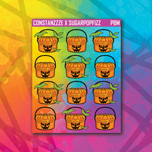 Load image into Gallery viewer, Orange Bucket Sticker Sheet