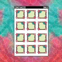 Load image into Gallery viewer, Red Mermaid Box Sticker Sheet