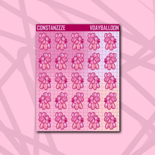 Load image into Gallery viewer, Valentine Balloon Dog Sticker Sheet