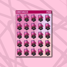 Load image into Gallery viewer, Pink Gamer Girl Chibi (DS) Sticker Sheet