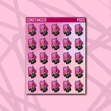 Load image into Gallery viewer, Pink Gamer Girl Chibi (MS) Sticker Sheet