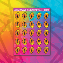 Load image into Gallery viewer, Honey Mustard Dipped Oracle Nugget Sticker Sheet