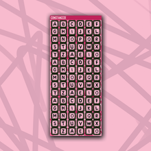 Load image into Gallery viewer, CPC Bead Letter Sticker Sheet