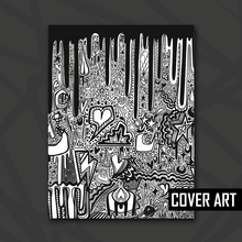 Load image into Gallery viewer, White Doodle Drip Disc Album