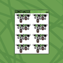 Load image into Gallery viewer, Beetle 🧃 Shrunken Head Headers Sticker Sheet