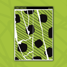 Load image into Gallery viewer, Jumbo Traditional Dot and Stripes Rippies Sticker Sheet