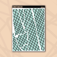 Load image into Gallery viewer, Jumbo Pastel Crisscross Rippies Sticker Sheet