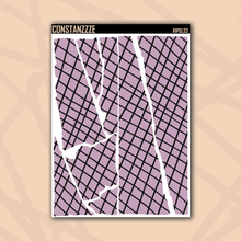 Load image into Gallery viewer, Jumbo Pastel Crisscross Rippies Sticker Sheet