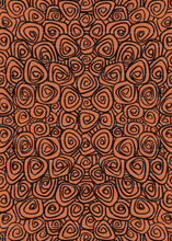 Load image into Gallery viewer, Traditional Orange Swirlies Reusable Sticker Book