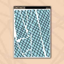 Load image into Gallery viewer, Jumbo Pastel Crisscross Rippies Sticker Sheet