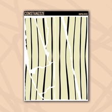 Load image into Gallery viewer, Jumbo Pastel Stripes Rippies Sticker Sheet