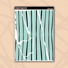 Load image into Gallery viewer, Jumbo Pastel Stripes Rippies Sticker Sheet