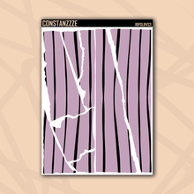 Load image into Gallery viewer, Jumbo Pastel Stripes Rippies Sticker Sheet